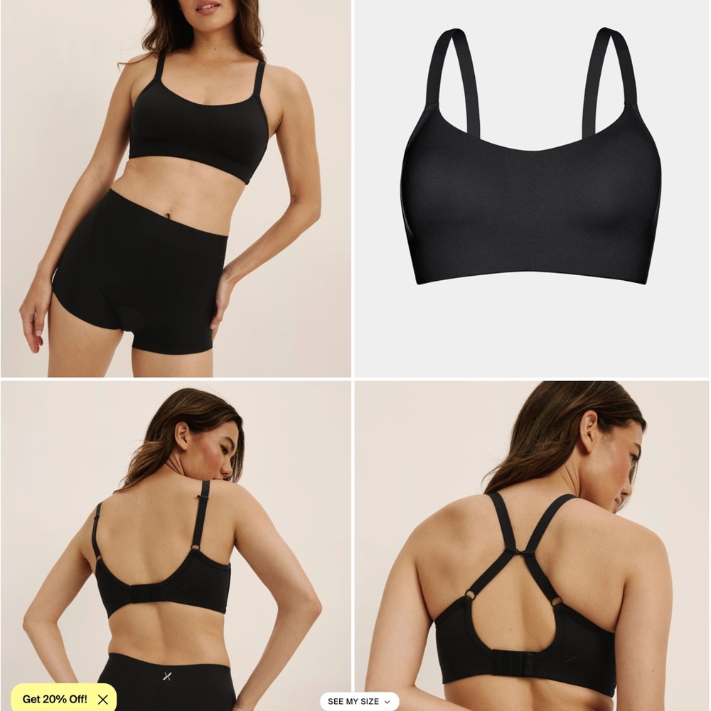 Knix The One&Only Scoop Bra Molded Cups Customizable Straps Size L Fits 36 ABC - Picture 11 of 12